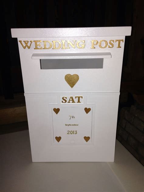 wedding metal post box|wedding post box hobby craft.